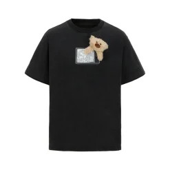 13De Marzo Plush TV Bear T-Shirt Black