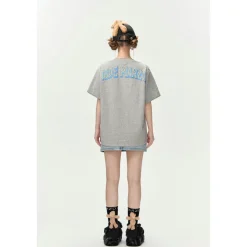 13De Marzo Plush TV Bear T-Shirt Grey