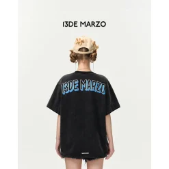 13De Marzo Plush TV Bear T-Shirt Black
