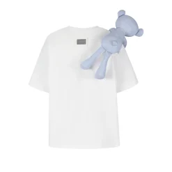 13De Marzo Shoulder Bear Denim Printed T-Shirt