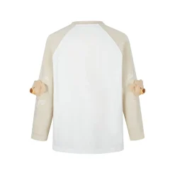 13De Marzo Shoulder Bear L/S Top Beige