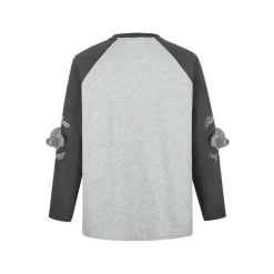 13De Marzo Shoulder Bear L/S Top Gray