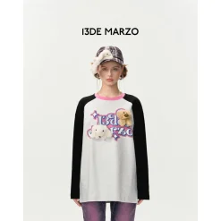 13De Marzo Star Printed Star Logo L/S T-Shirt Gray