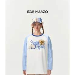 13De Marzo Star Printed Star Logo L/S T-Shirt White