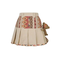 13De Marzo Tribe Hunting Totem Patch Skirt