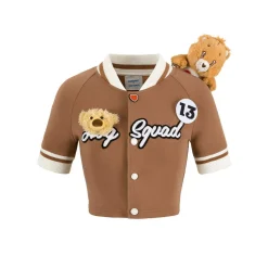 13De Marzo X Care Bears Hug Squad Baseball Top Brown