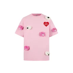 13De Marzo X Care Bears Luminous Bears Tee Pink