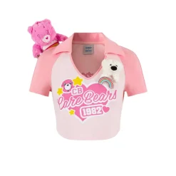13De Marzo X Care Bears Plush Toy Short Top Pink
