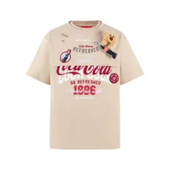 13De Marzo X Coca-Cola Bear Layered Logo T-Shirt Khaki