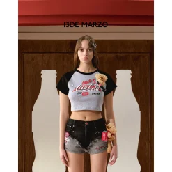 13De Marzo X Coca-Cola Bear Logo Top Grey