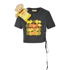 13De Marzo X Lay's Bear Laced Top Black