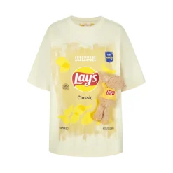 13De Marzo X Lay's Crayon Drawing T-Shirt Beige
