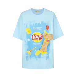 13De Marzo X Lay's Crayon Drawing T-Shirt Blue