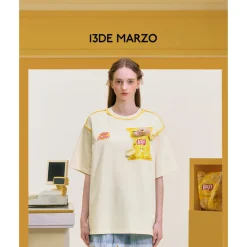 13De Marzo X Lay's Flavor Bear T-Shirt Beige