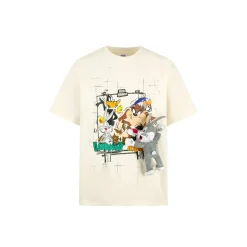 13De Marzo X Looney Tunes All Member Frame T-Shirt Beige