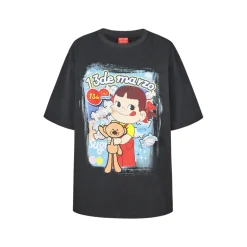 13De Marzo X Peko Sweets Bear Washed T-Shirt Black
