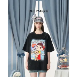 13De Marzo X Peko Sweets Bear Washed T-Shirt Black