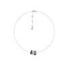 13De Marzo ﻿Zircon Bear Pendant Necklace Black