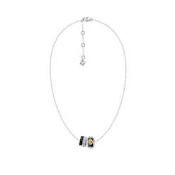13De Marzo ﻿Zircon Bear Pendant Necklace Black