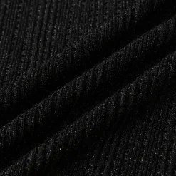 Eimismosol Lightweight Sparkly Silk Knit Top  Black