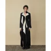 Elywood Black And White Floating Layers Suit