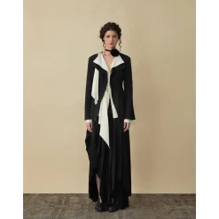 Elywood Black And White Floating Layers Suit