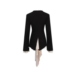 Elywood Black And White Floating Layers Suit