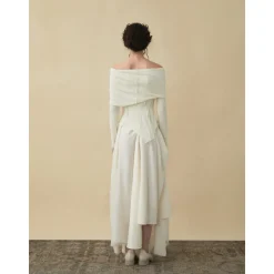 Elywood Floral Off-Shoulder Base Shirt Top White