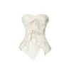 Elywood Gauze Brassiere Top White
