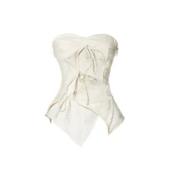 Elywood Gauze Brassiere Top White