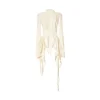 Elywood Lace Patchwork Top White