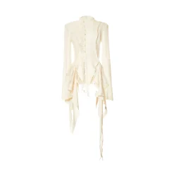 Elywood Lace Patchwork Top White