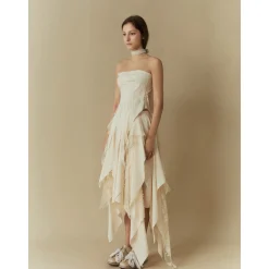 Elywood Texture Tube Top White