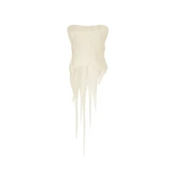 Elywood Texture Tube Top White