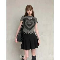 Fordare Destroy Devil Heart Knit Top