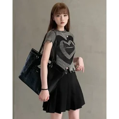 Fordare Destroy Devil Heart Knit Top