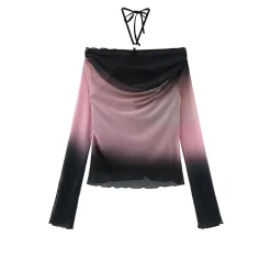 Fordare Gradient Rhinestone Logo Top