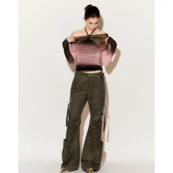 Fordare Gradient Rhinestone Logo Top