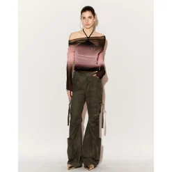 Fordare Gradient Rhinestone Logo Top