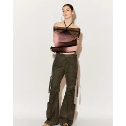 Fordare Gradient Rhinestone Logo Top