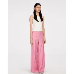 Herlian Asymmetrical Knitted Vest Top White