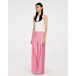 Herlian Asymmetrical Knitted Vest Top White