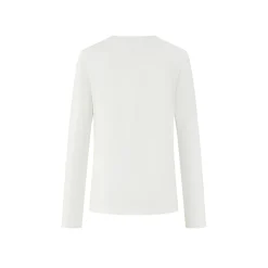 Herlian Bow Pattern Embroidery L/S T-Shirt White