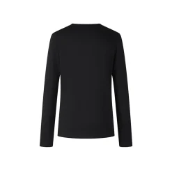 Herlian Bow Pattern Embroidery L/S T-Shirt Black
