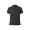 Herlian Bow Pins Knit Polo Top Grey