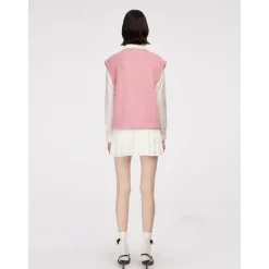 Herlian Puppy Knit Vest Top Pink