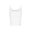 Kroche Lace Chest Pads Vest White