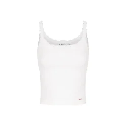 Kroche Lace Chest Pads Vest White