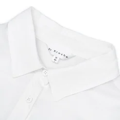Kroche Lace Patchwork Oversize Shirt White