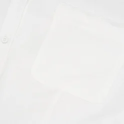 Kroche Lace Patchwork Oversize Shirt White